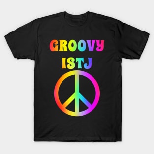 Groovy ISTJ Peace Halloween Party Retro Vintage T-Shirt